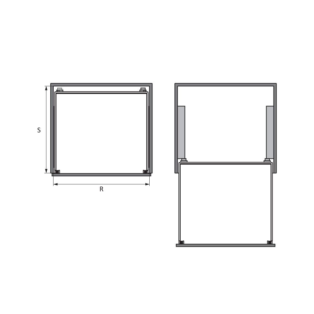 Kệ để chén đĩa Hafele 900mm Inox304 549.08.014