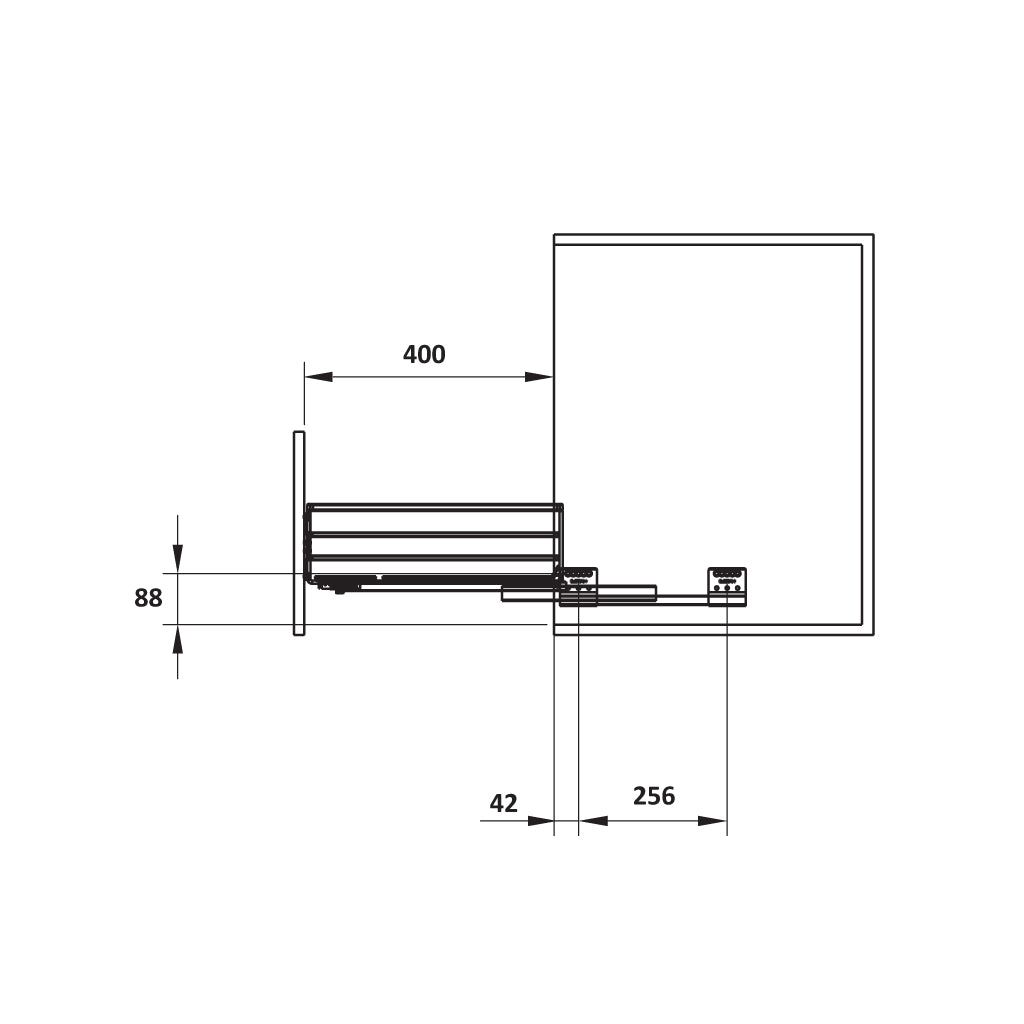 Kệ để chén đĩa Hafele 900mm Inox304 549.08.014