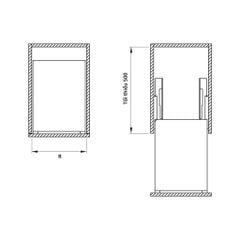 Giá dao thớt Hafele 200mm Inox 304 549.20.012
