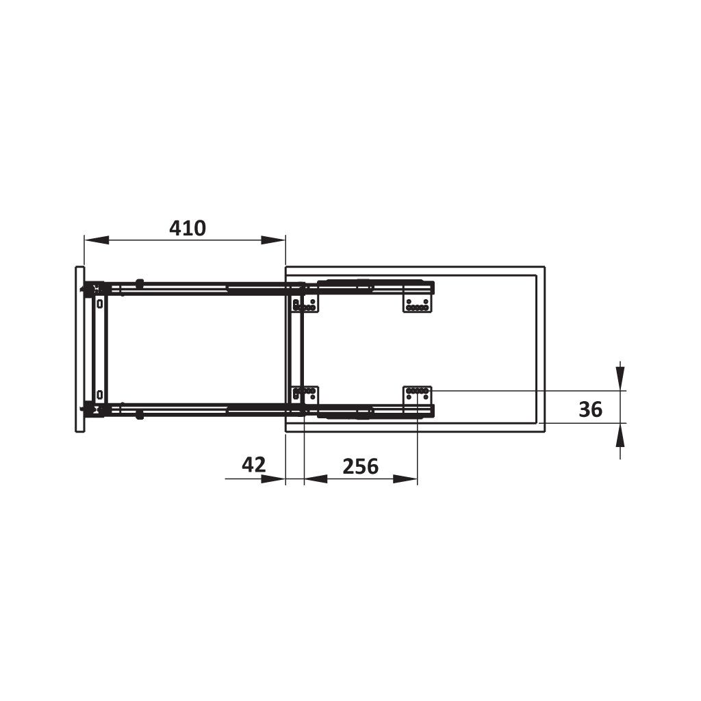Giá dao thớt Hafele 250mm Inox 304 549.20.010