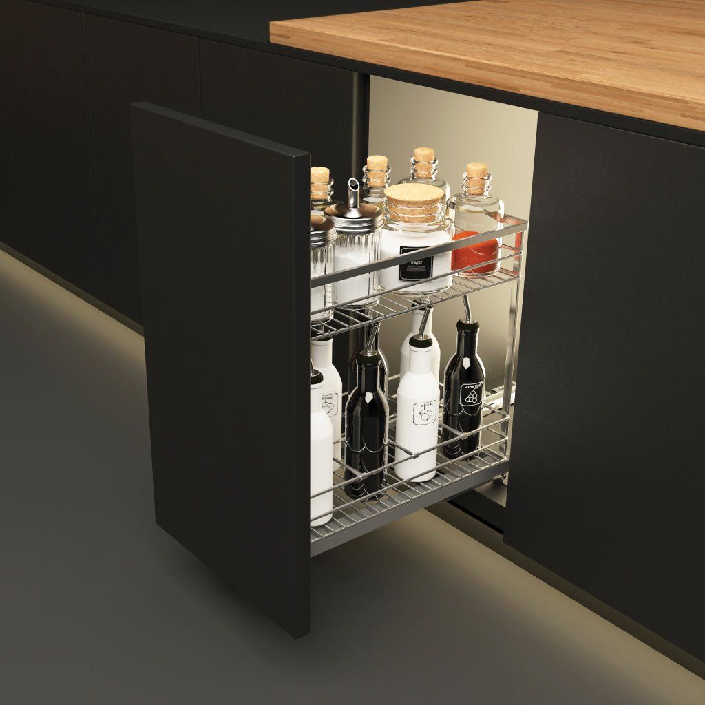 Kệ gia vị Hafele 200mm Inox 304 549.20.032