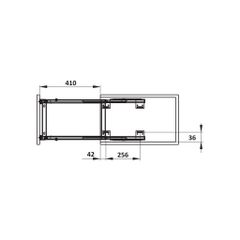 Kệ gia vị Hafele 200mm Inox 304 549.20.032