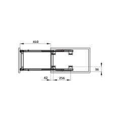 Kệ gia vị Hafele 300mm Inox 304 549.20.038