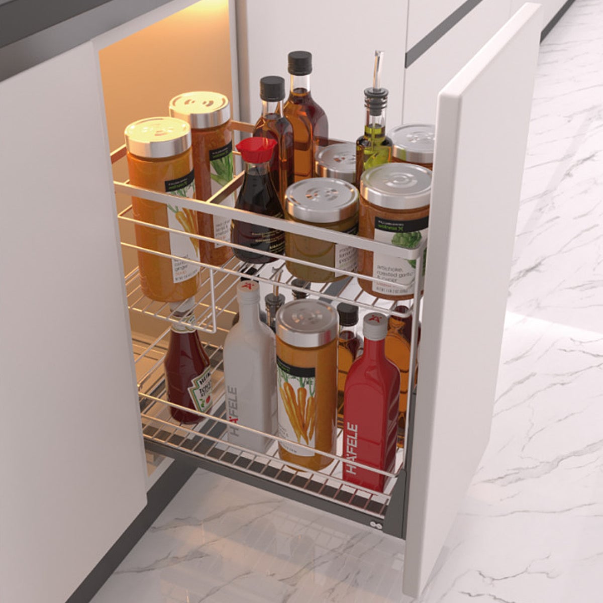 Kệ gia vị Hafele 350mm Inox 304 549.20.039