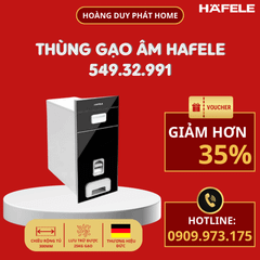 Thùng gạo Hafele mặt gương đen 549.32.991
