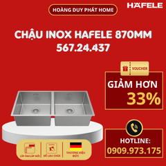Chậu rửa chén Hafele 870mm HS24-SSN2S-870 567.24.437