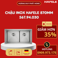 Chậu rửa chén Hafele 870mm HS21-SSN2S90 567.94.030