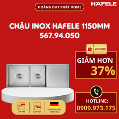 Chậu rửa chén Hafele 1150mm HS21-SSD2S90L 567.94.050