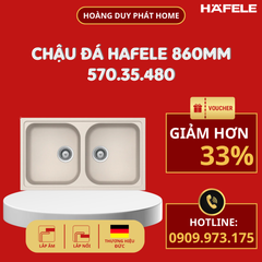 Chậu đá Hafele 860mm HS19-GEN2R90 570.35.480 màu kem