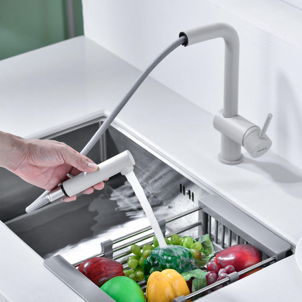 Vòi rửa chén Hafele HT21-GH1P250 màu kem 577.55.290