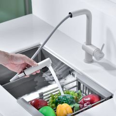 Vòi rửa chén Hafele HT21-GH1P250 màu kem 577.55.290