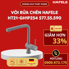Vòi rửa chén Hafele HT21-GH1P254 màu xám 577.55.590