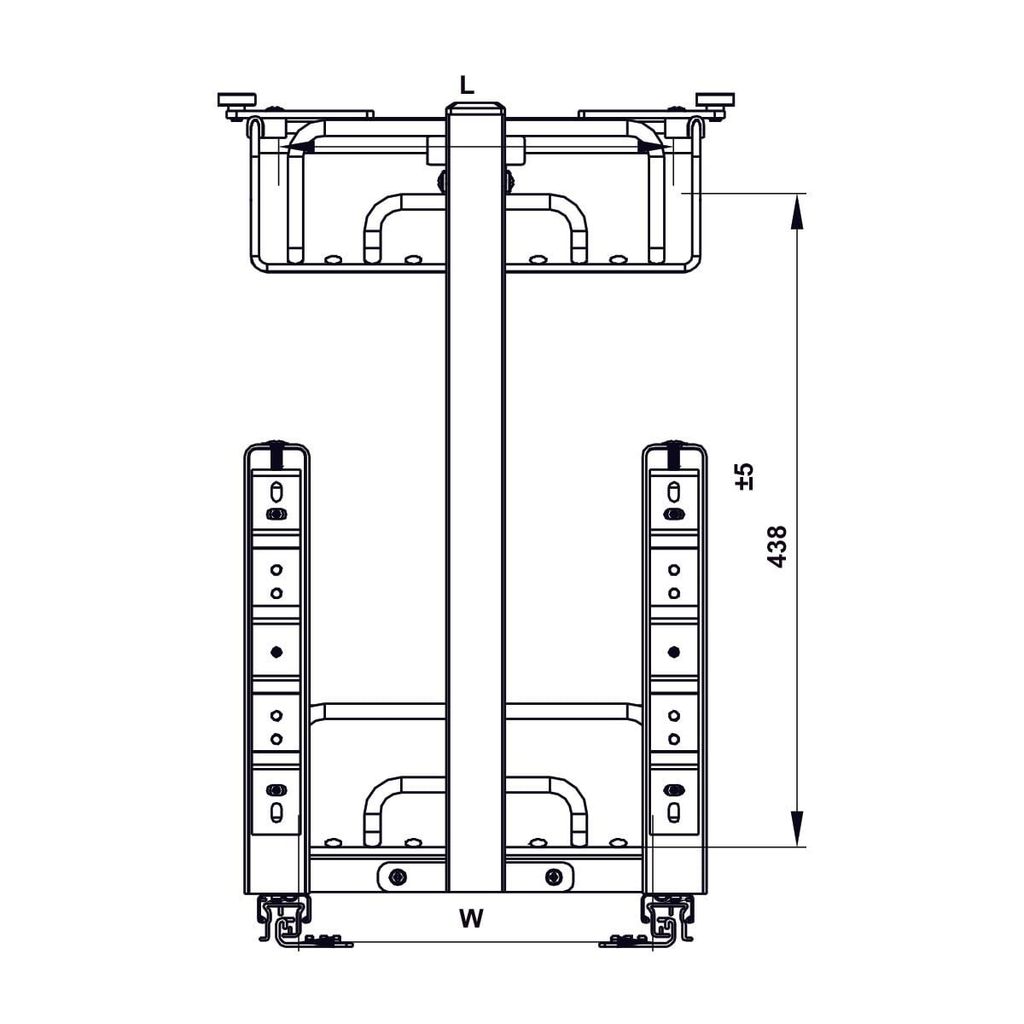 Kệ đựng gia vị Hafele Inox 304 450mm 547.10.066