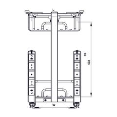 Kệ đựng gia vị Hafele Inox 304 450mm 547.10.066