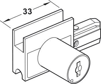 Bánh xe, Häfele Slido Design 25 IF G, Lọt lòng, trượt vào và siết chặt 415.13.104