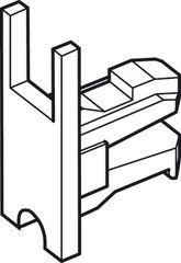 Bánh xe, Häfele Slido Design 25 IF G, Lọt lòng, trượt vào và siết chặt 415.13.104