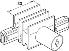 Bánh xe, Häfele Slido Design 25 IF G, Lọt lòng, trượt vào và siết chặt 415.13.104