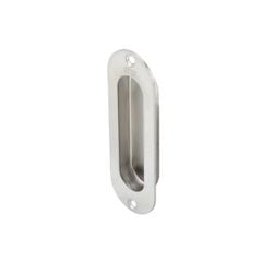 Tay nắm âm Hafele màu inox mờ 120x40mm 489.72.100