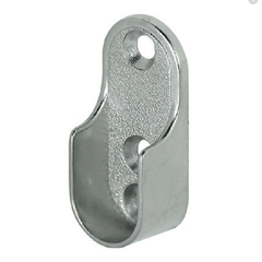 Bas đỡ thanh nhôm móc áo Hafele màu bạc 803.33.990