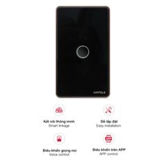 Công tắc đèn thông minh Hafele HSL-LSXG01B màu đen 820.71.000