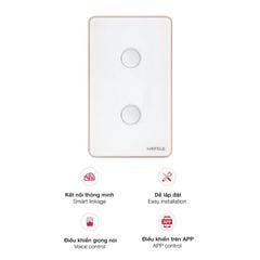 Công tắc đèn thông minh Hafele HSL-LSXG01W màu trắng 820.71.004