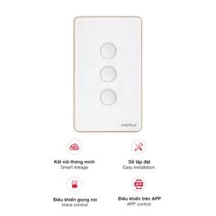 Công tắc đèn thông minh Hafele HSL-LSXG01W màu trắng 820.71.005