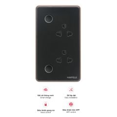 Ổ cắm âm tường thông minh Hafele HSL-WSS01B màu đen 820.71.006