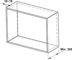 Bộ rổ chén đĩa cố định 700mm Hafele 544.40.031