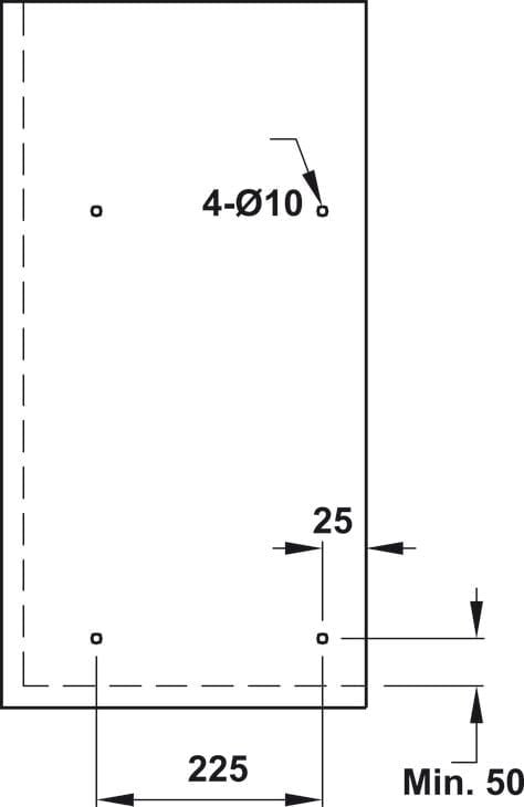 Bộ rổ chén đĩa cố định 600mm Hafele 544.40.023