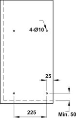 Bộ rổ chén đĩa cố định 600mm Hafele 544.40.023