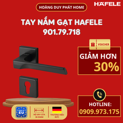 Tay nắm cửa Hafele TECHNA màu đen 901.79.718