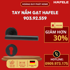Tay nắm gạt Hafele màu đen mờ PVD 903.92.559
