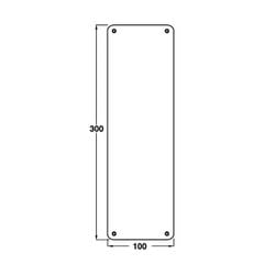 Bảng đẩy cửa PUSH Häfele 987.11.340