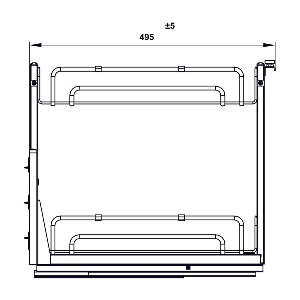 Kệ đựng gia vị Hafele Inox 304 300mm 547.10.063