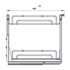Kệ đựng gia vị Hafele Inox 304 300mm 547.10.063