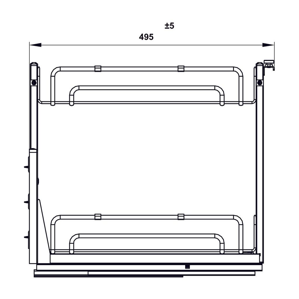 Kệ đựng gia vị Hafele Inox 304 400mm 547.10.065