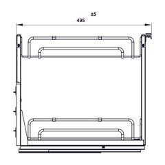 Kệ đựng gia vị Hafele Inox 304 400mm 547.10.065