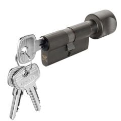 Ruột khóa Hafele một đầu chìa, một đầu vặn dài 81mm 916.64.928