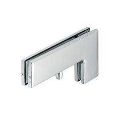 Kẹp kính L màu inox bóng DIY Hafele 489.81.041