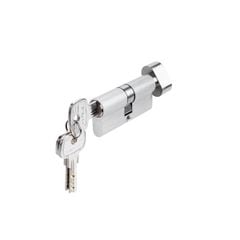 Ruột khóa Hafele 1 đầu vặn 1 đầu chìa 65mm 489.56.250