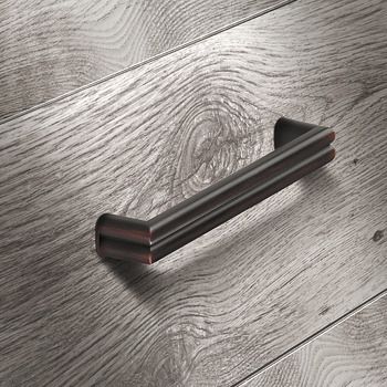 Tay nắm tủ Hafele, màu đồng rêu 170x30mm 106.61.034