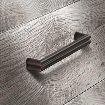 Tay nắm tủ Hafele, màu đồng rêu 138x30mm 106.61.033