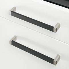 Tay nắm tủ Hafele Đen,mạ chrome bóng 106.69.227