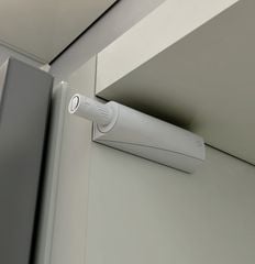 Nêm nhấn mở Hafele - Màu xám - Loại dài - Đầu nam châm 356.12.505