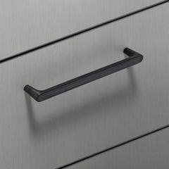 Tay nắm tủ Hafele màu đen mờ 140mm 106.69.131