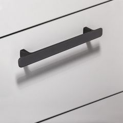 Tay nắm tủ Hafele màu mạ niken đen mờ 373mm 106.69.191
