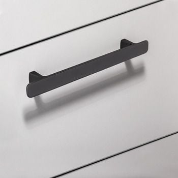 Tay nắm tủ Hafele màu mạ niken đen mờ 181mm 106.69.190