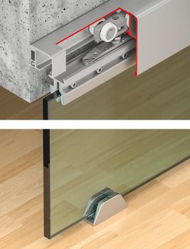 Bộ phụ kiện cửa trượt SLIDO CLASSIC 120-L Không giảm chấn Hafele 941.25.014