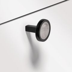 Tay nắm tủ Hafele màu đen mờ 32mm 106.70.180
