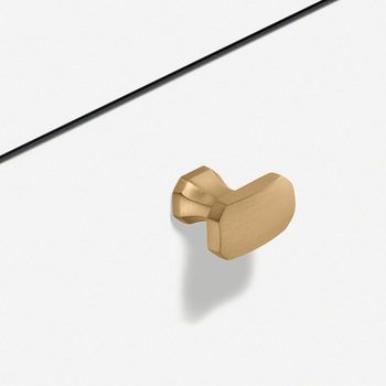 Tay nắm tủ Hafele màu vàng mờ 36mm 106.70.172